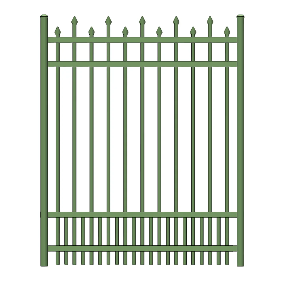 Commercial Walk Gate 3.5’ H x 3.5’ W Aluminum California Style - iDeal (Hunter Green) - Image 2
