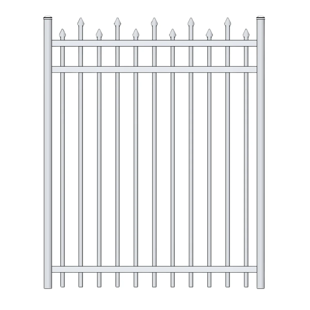 Commercial Walk Gate 3.5’ H x 3.5’ W Aluminum California Style - iDeal (White)