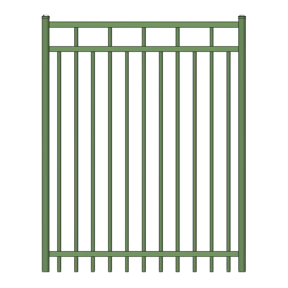Commercial Walk Gate 3.5’ H x 3.5’ W Aluminum Carolina Style - iDeal (Hunter Green)