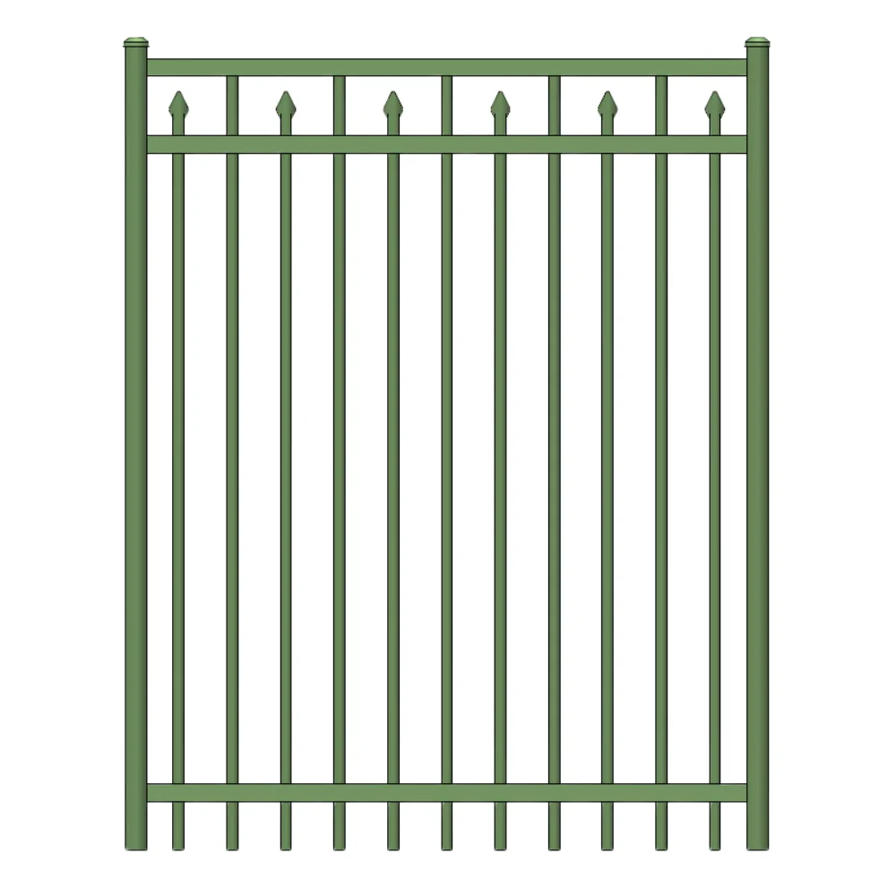 Commercial Walk Gate 3.5’ H x 3.5’ W Aluminum Floridian Style - iDeal (Hunter Green)