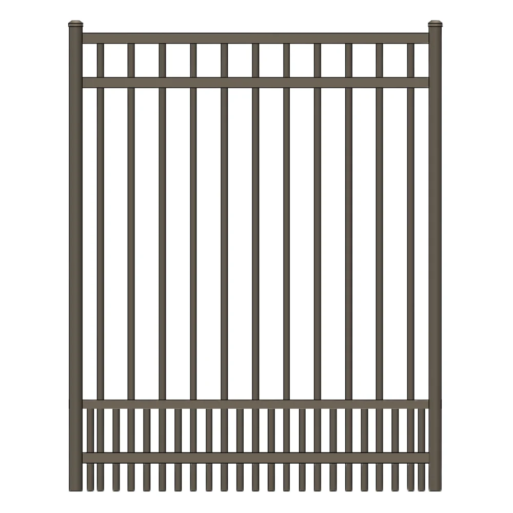 Commercial Walk Gate 3.5’ H x 3.5’ W Aluminum Long Islander Style - iDeal (Bronze) - Image 2