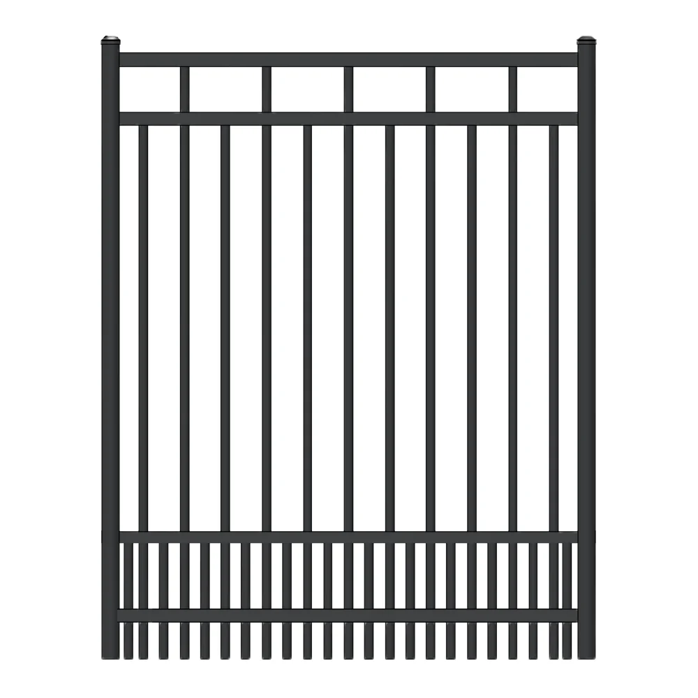 Commercial Walk Gate 3.5’ H x 3’ W Aluminum Carolina Style - iDeal (Black) - Image 2