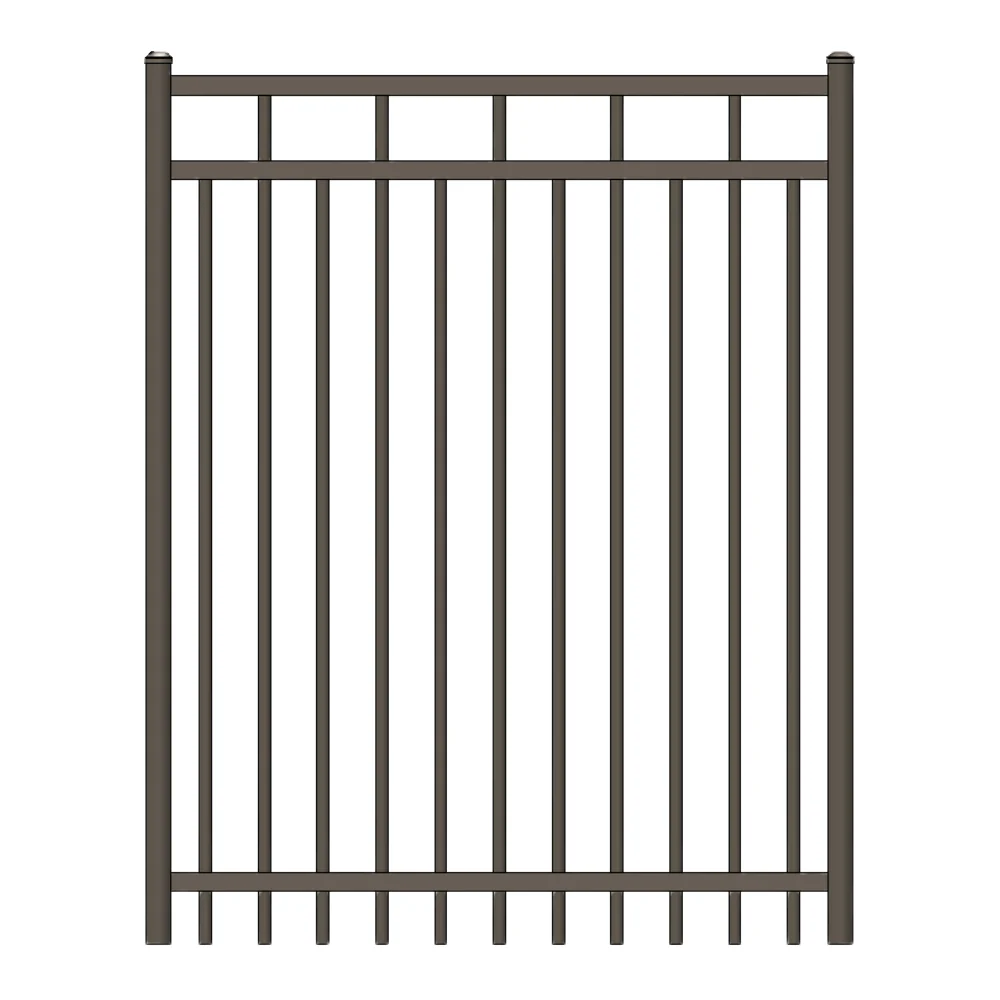 Commercial Walk Gate 3.5’ H x 3’ W Aluminum Carolina Style - iDeal (Bronze)
