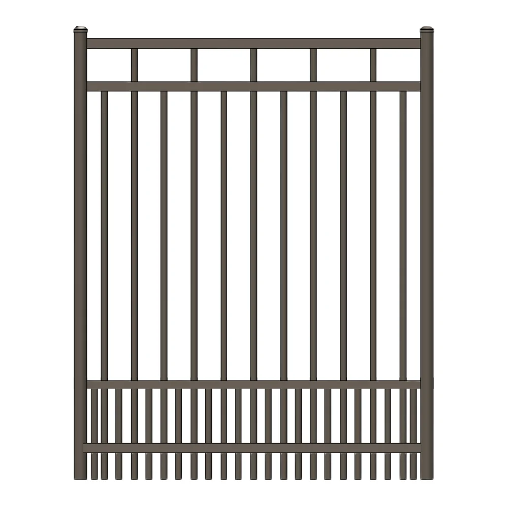 Commercial Walk Gate 3’ H x 3.5’ W Aluminum Carolina Style - iDeal (Bronze) - Image 2