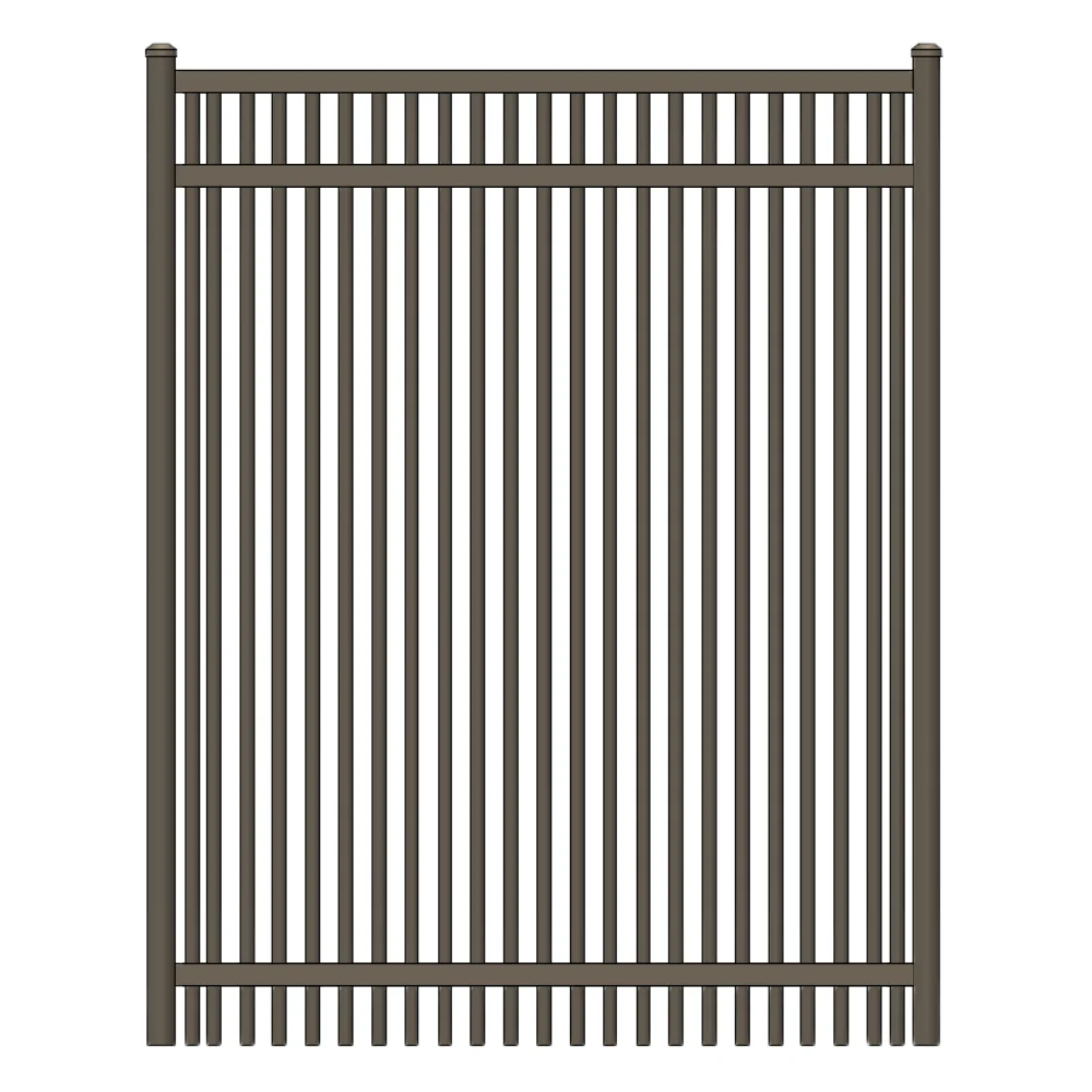 Commercial Walk Gate 3’ H x 3.5’ W Aluminum Long Islander Style - iDeal (Bronze) - Image 4