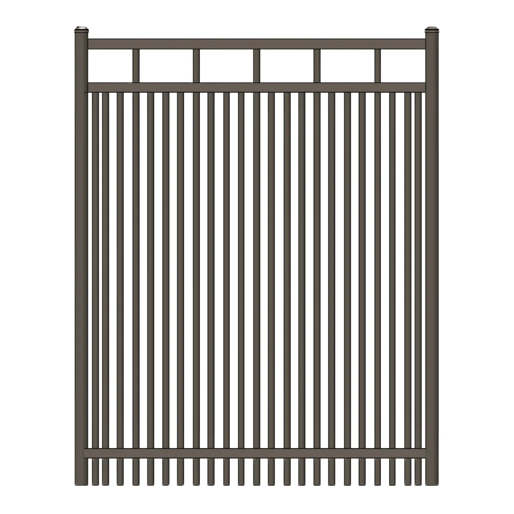 Commercial Walk Gate 4’ H x 3.5’ W Aluminum Carolina Style - iDeal (Bronze) - Image 3