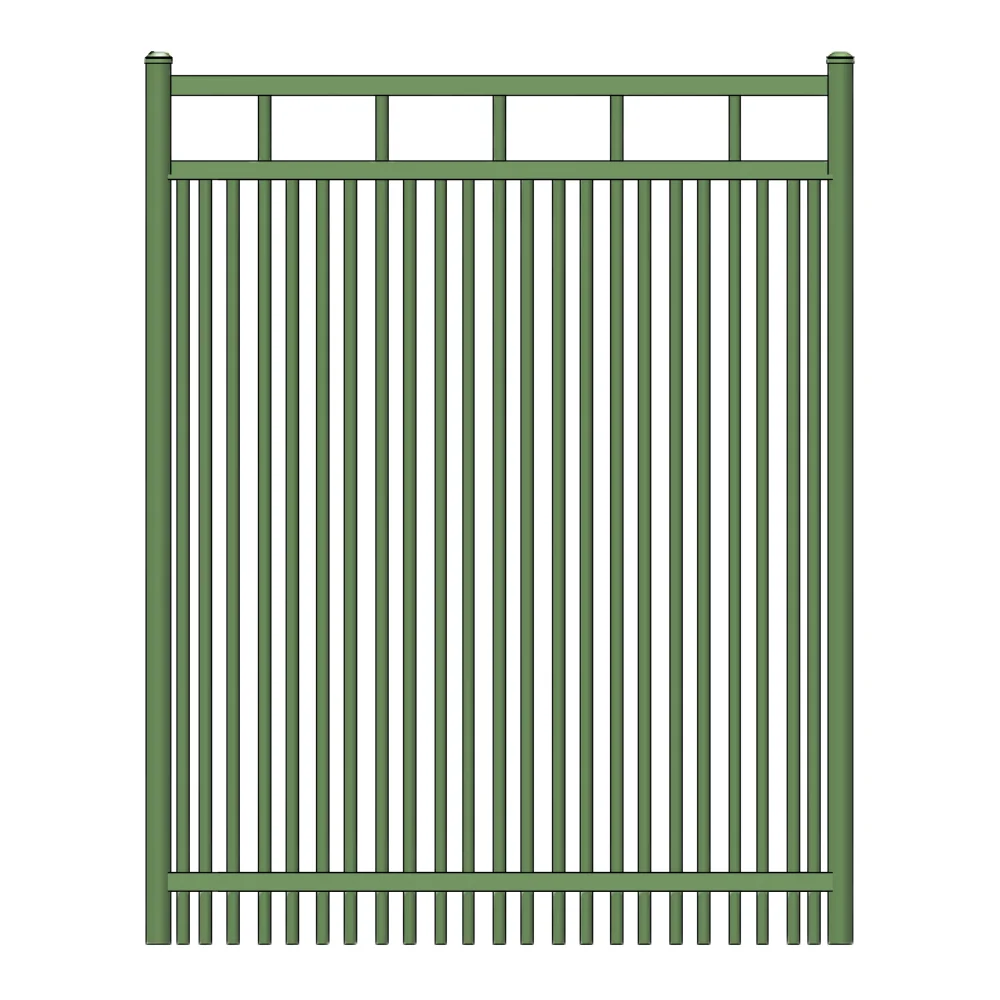 Commercial Walk Gate 4’ H x 5’ W Aluminum Carolina Style - iDeal (Hunter Green) - Image 3