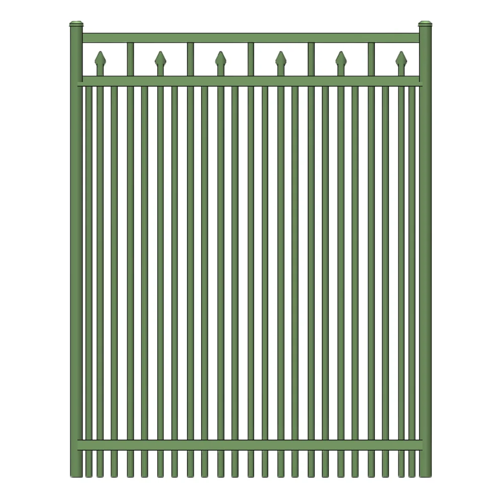 Commercial Walk Gate 4’ H x 5’ W Aluminum Floridian Style - iDeal (Hunter Green) - Image 3