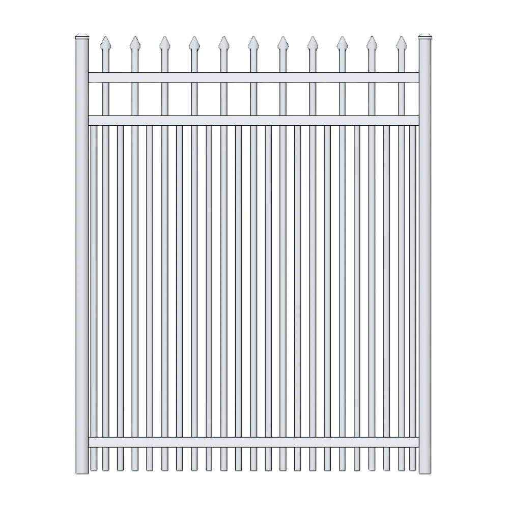 Commercial Walk Gate 4’ H x 5’ W Aluminum Maine Style - iDeal (White) - Image 3