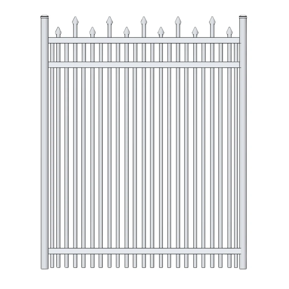 Commercial Walk Gate 4’ H x 6’ W Aluminum California Style - iDeal (White) - Image 4