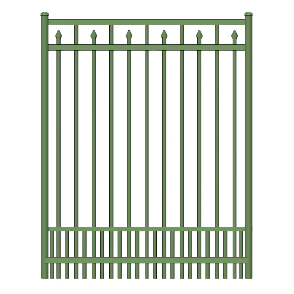 Commercial Walk Gate 5’ H x 4’ W Aluminum Floridian Style - iDeal (Hunter Green) - Image 2