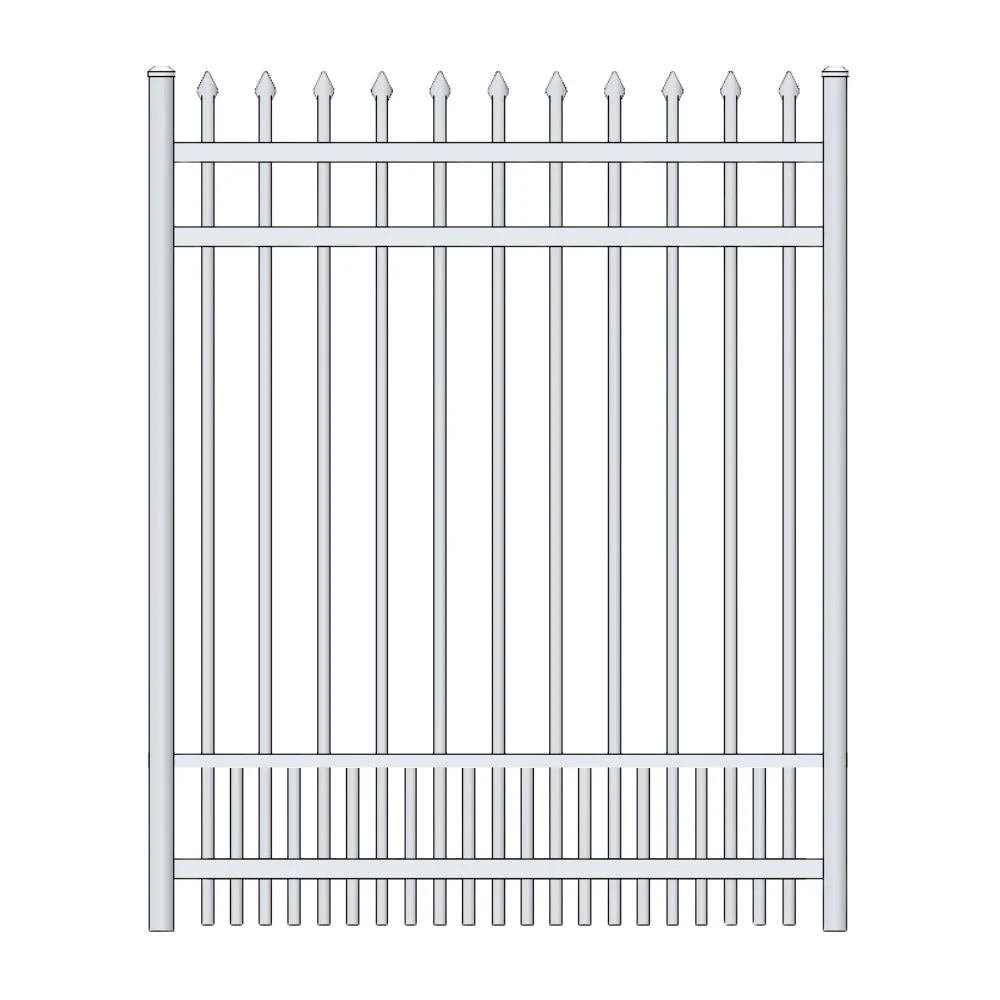 Commercial Walk Gate 5’ H x 4’ W Aluminum Maine Style - iDeal (White) - Image 2