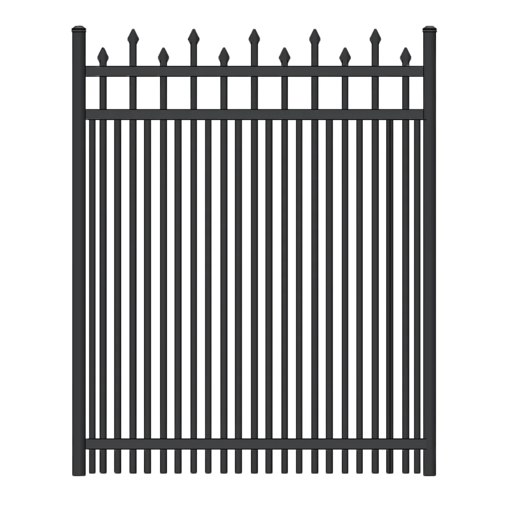 Commercial Walk Gate 5’ H x 5’ W Aluminum California Style - iDeal (Black) - Image 3