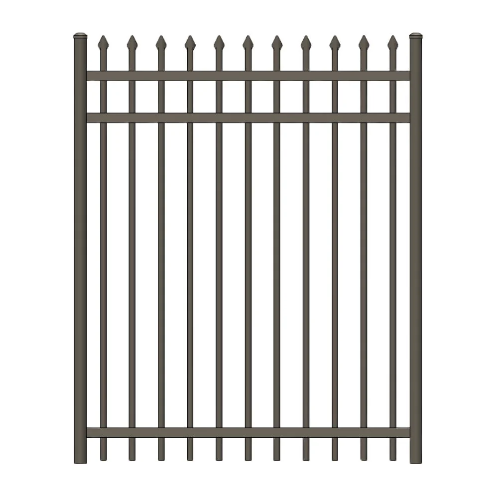 Commercial Walk Gate 5’ H x 6’ W Aluminum Maine Style - iDeal (Bronze)