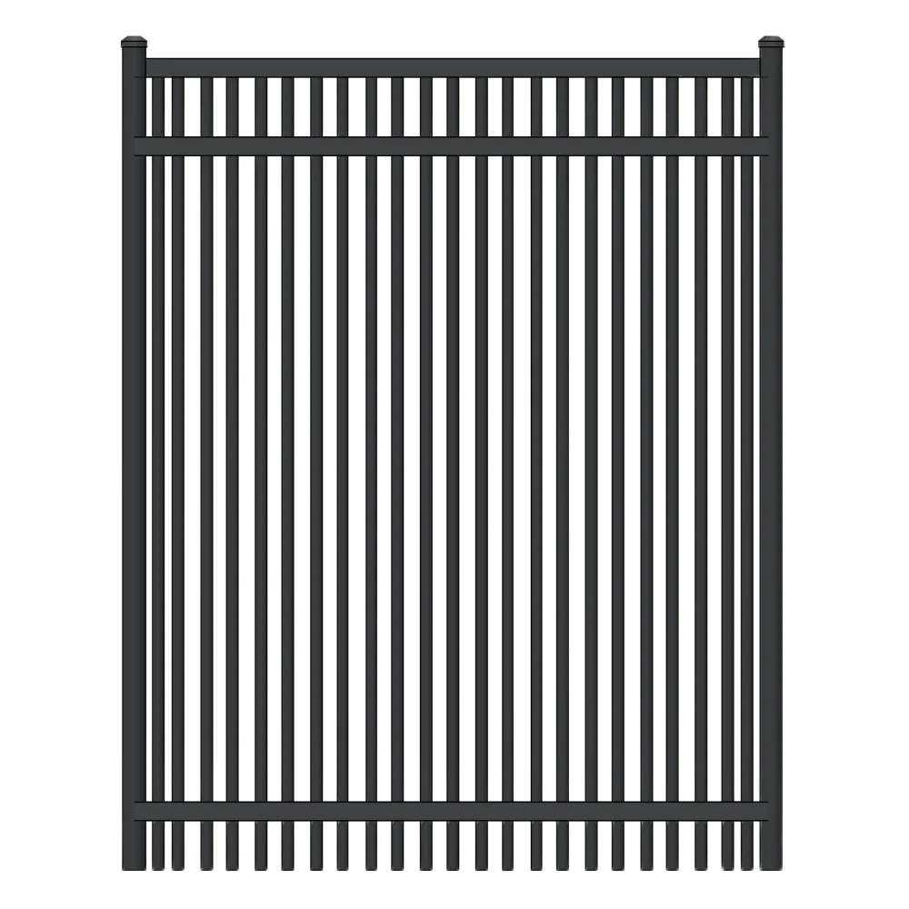Commercial Walk Gate 6’ H x 5’ W Aluminum Long Islander Style - iDeal (Black) - Image 4