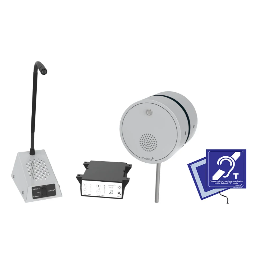 Contacta STS-K022 Window-Mounted Intercom Kit (Level 3 Ballistic-Rated)