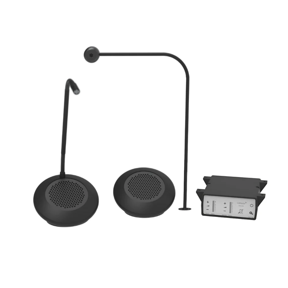 Contacta STS-K072 Speaker Pod and Screen-Mounted Microphone Window Intercom Kit