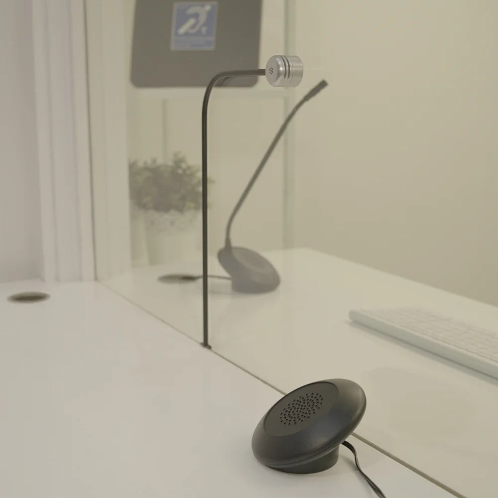 Contacta STS-K072 Speaker Pod and Screen-Mounted Microphone Window Intercom Kit - Image 7
