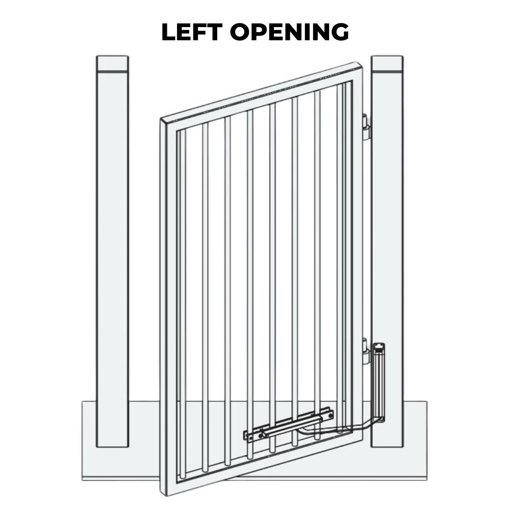 D&D SlimLine Vertical Gate Closer – Post Mount, Pull Side for Fence Picket - Image 2