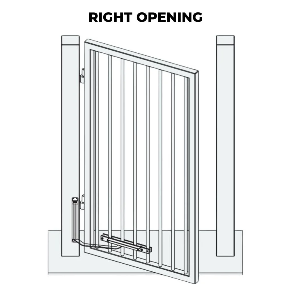 D&D SlimLine Vertical Gate Closer – Post Mount, Pull Side for Fence Picket - Image 3