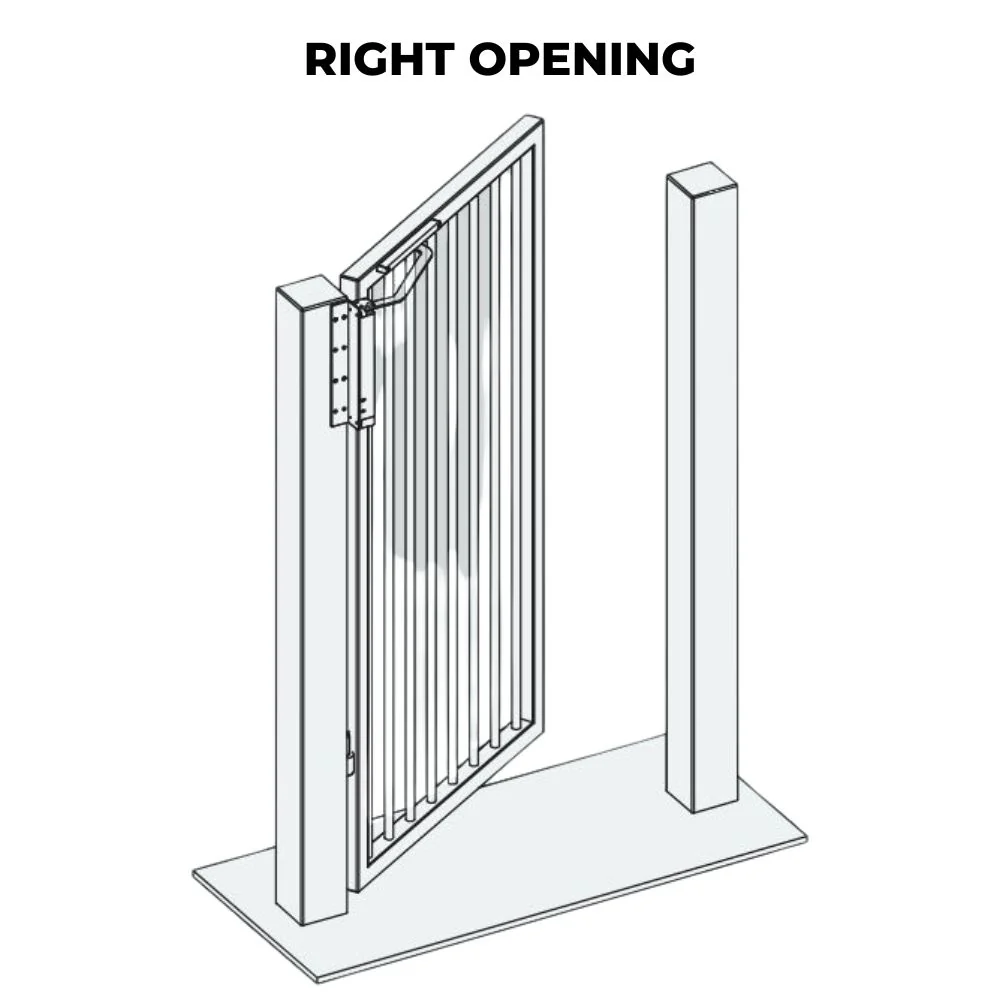 D&D SlimLine Vertical Gate Closer – Post Mount, Push Side - Image 3