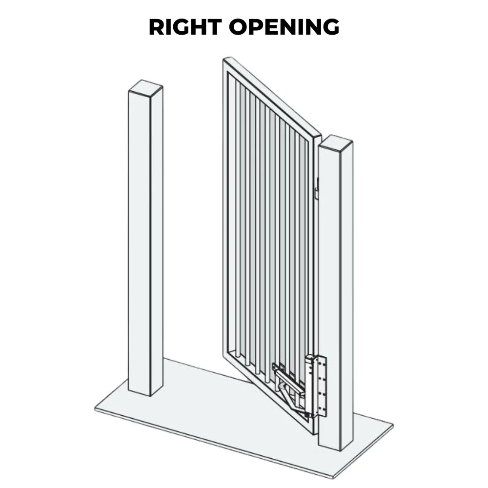 D&D SlimLine Vertical Gate Closer – Post Mount, Push Side for Fence Picket - Image 3