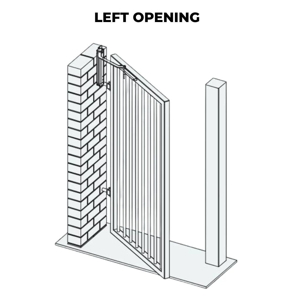 D&D SlimLine Vertical Gate Closer – Wall Mount - Pull Side - Image 2