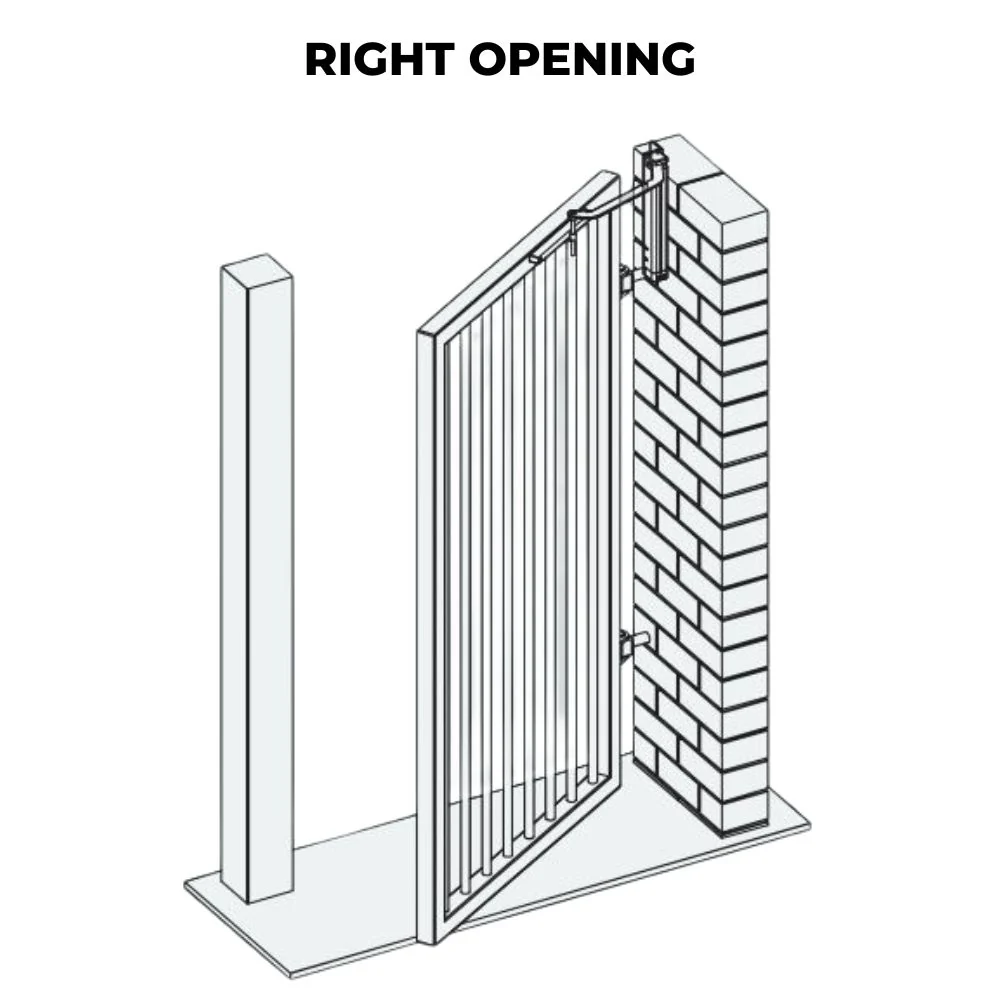 D&D SlimLine Vertical Gate Closer – Wall Mount - Pull Side - Image 3