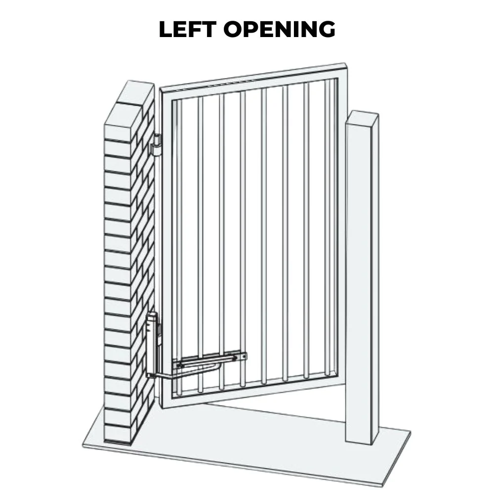 D&D SlimLine Vertical Gate Closer – Wall Mount, Push Side for Fence Picket - Image 2