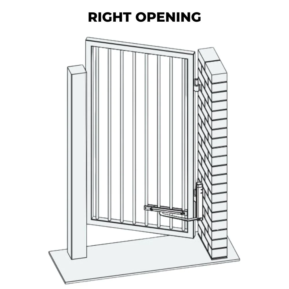 D&D SlimLine Vertical Gate Closer – Wall Mount, Push Side for Fence Picket - Image 3