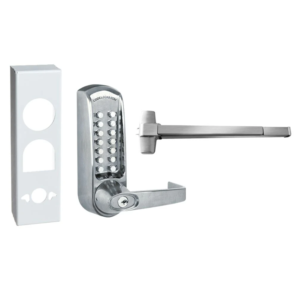 D&D Technologies CodeLocks CL600 Gate Panic Hardware Kit - Brushed Steel | DND-DD92295 - Image 2
