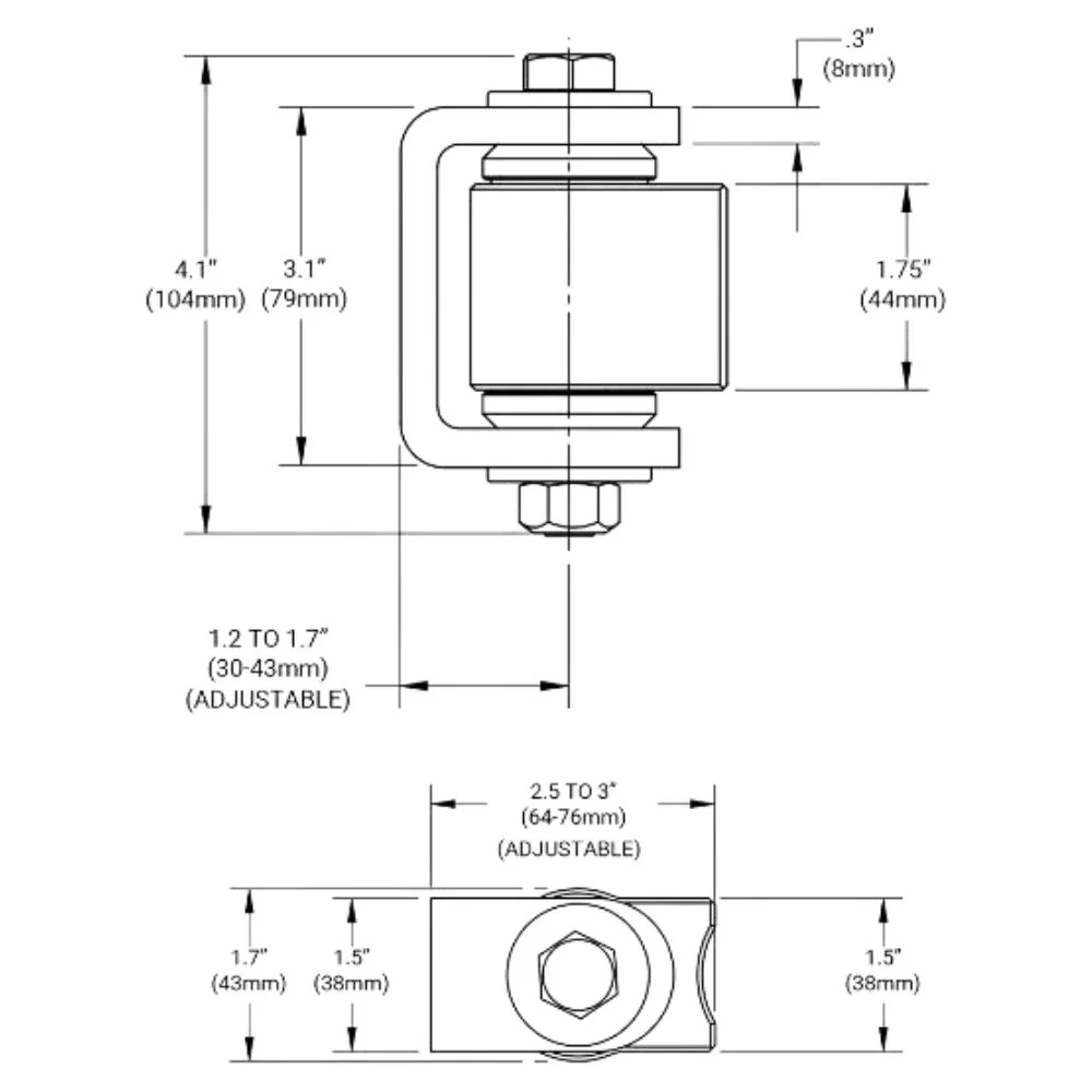 D&D Technologies Shut It 100 Year BadAss Gate Hinge | DND-CI3520 - Image 2