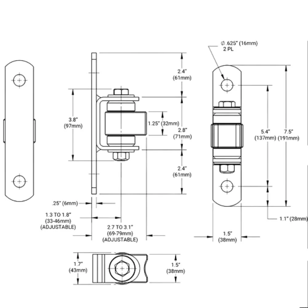 D&D Technologies Shut It Half Bolt-On BadAss Aluminum Body | DND-CI3780 - Image 2