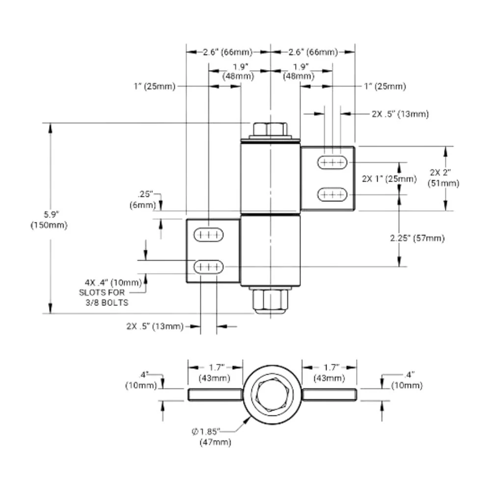 D&D Technologies Shut It BadAss Barrel Hinge | DND-CI3950 - Image 2