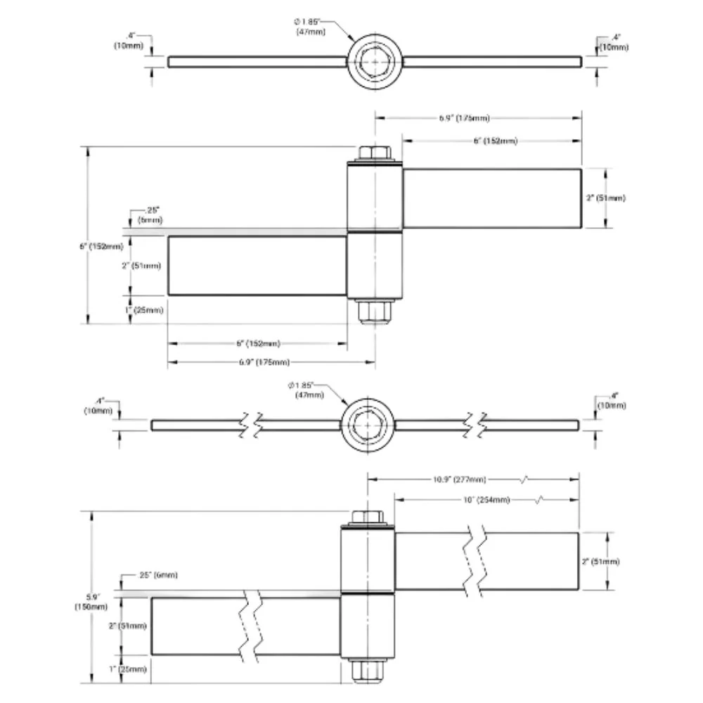D&D Technologies Shut It BadAss Uphill Strap Hinge Set | DND-CI3975 - Image 2