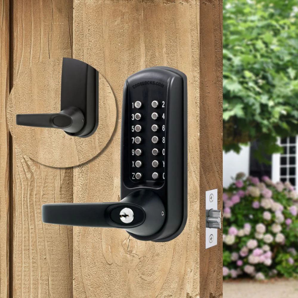 D&D Technologies CodeLocks CL610 Marine Tubular Latchbolt (Non-Code Free) Black