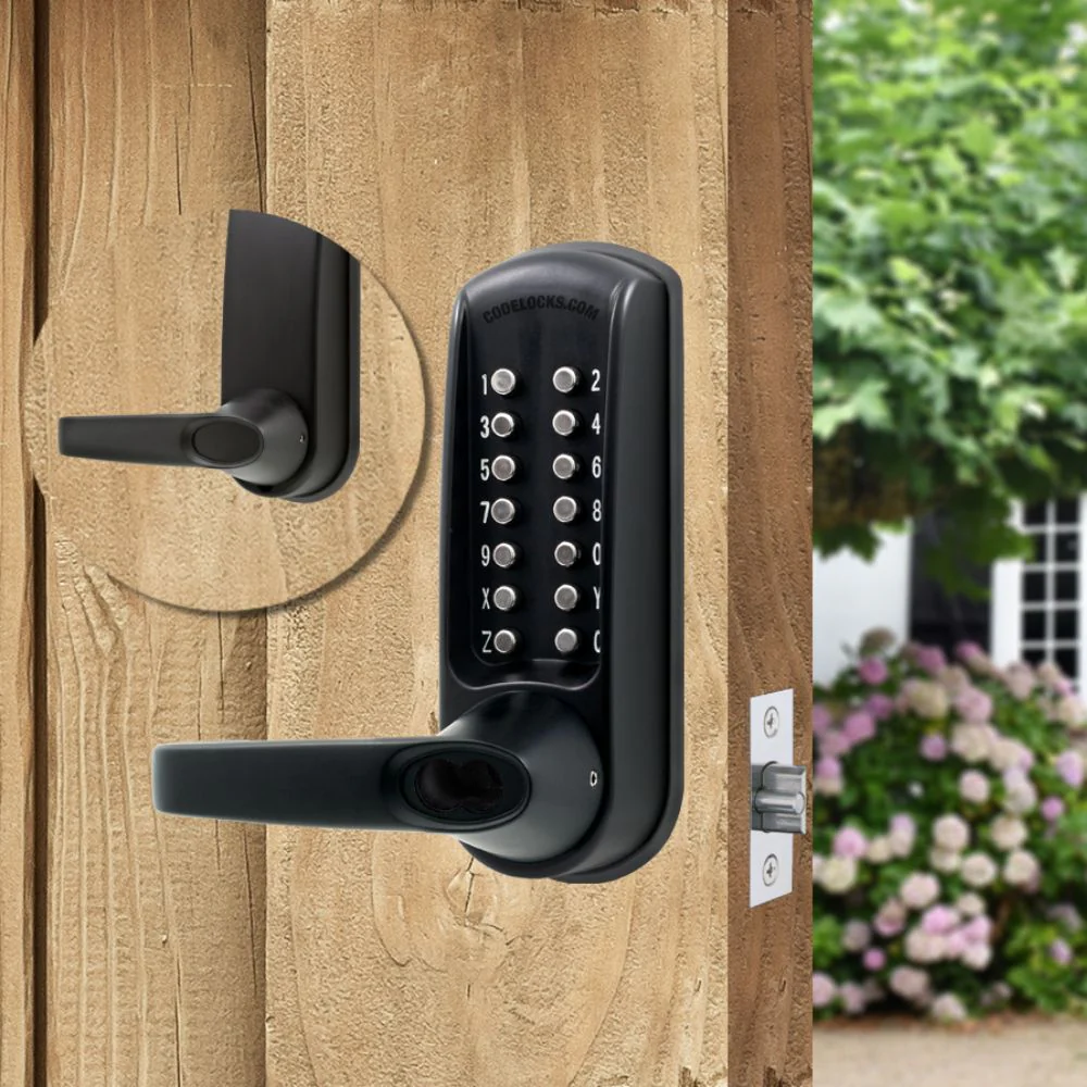 D&D Technologies CodeLocks CL610 Marine Tubular Latchbolt (Non-Code Free) Black - Image 2