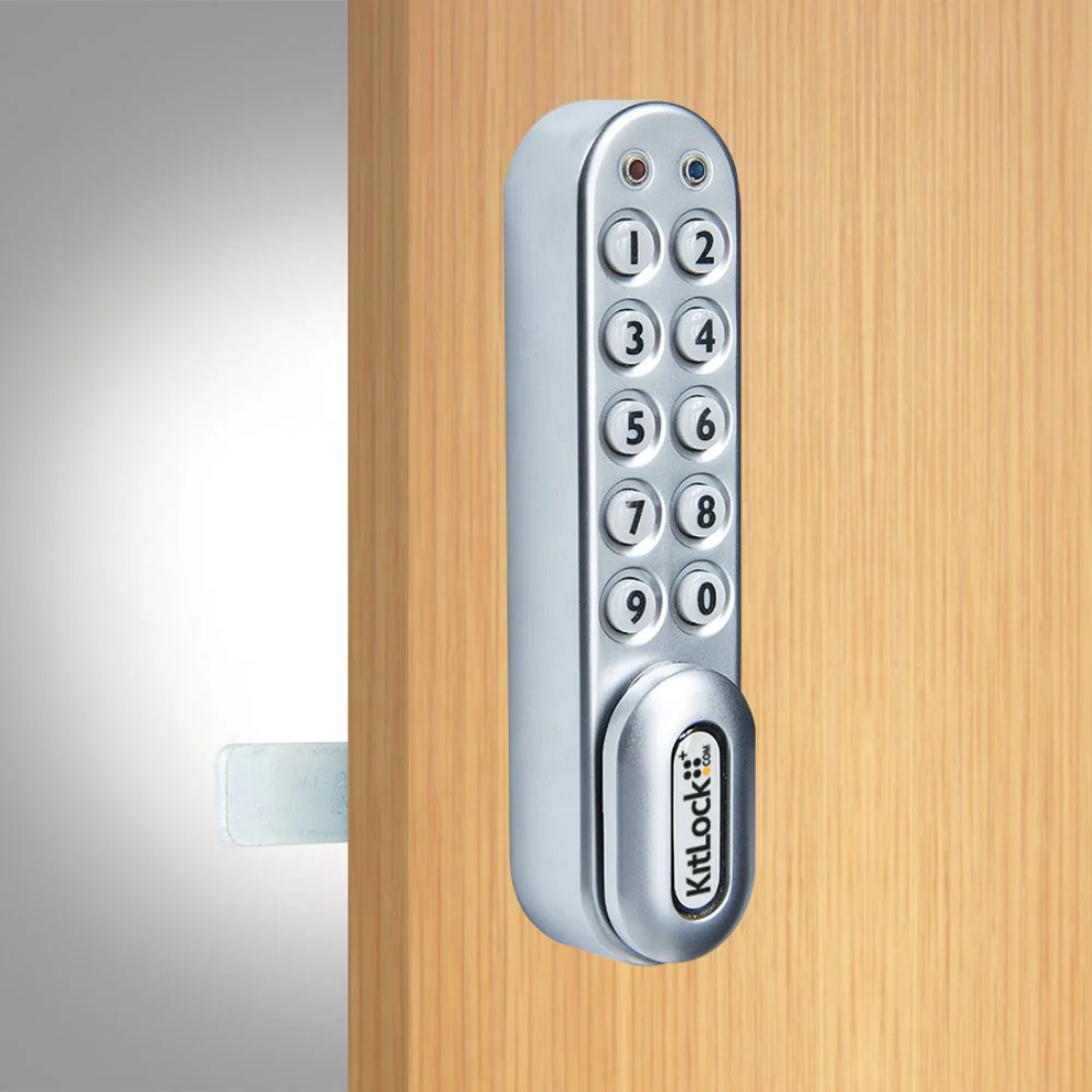 D&D Technologies CodeLocks KL1000 Classic+ KitLock Locker Lock - Silver Gray