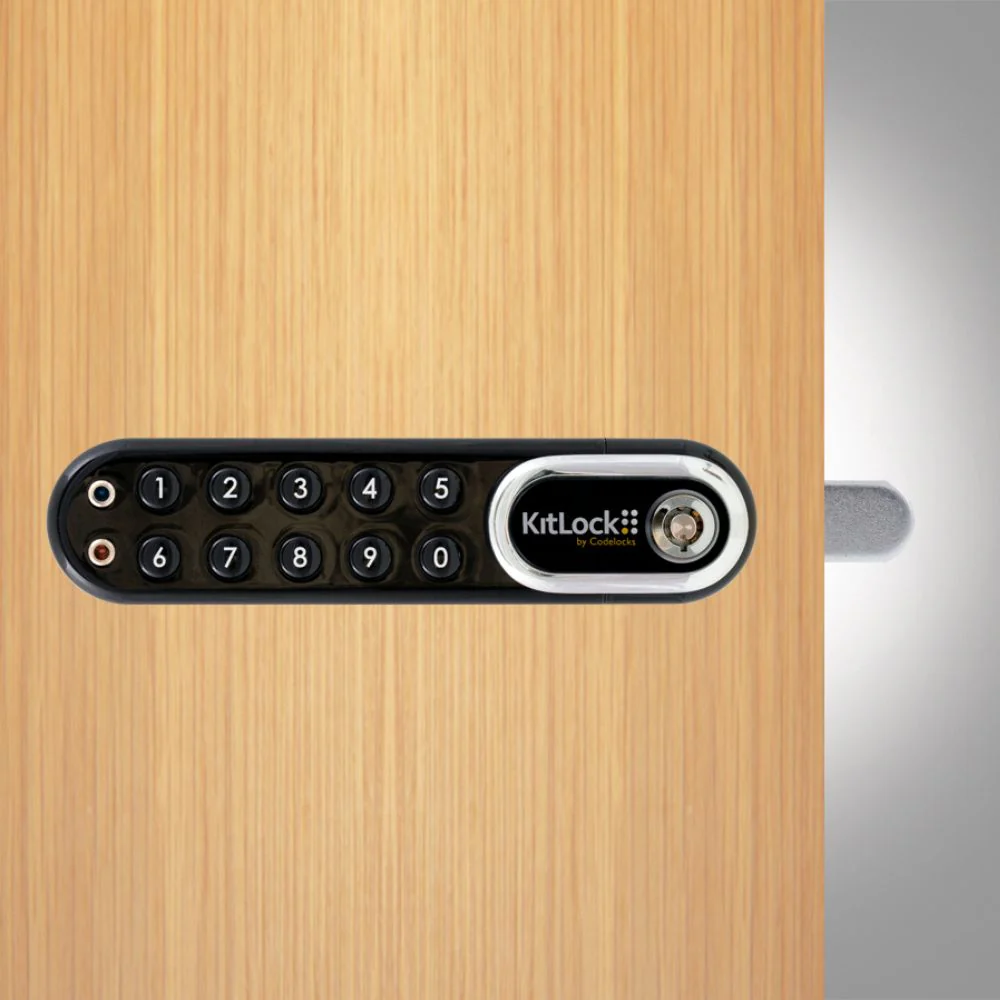 D&D Technologies CodeLocks KL1000 G3 KitLock Locker Lock - Black Chrome - Image 3