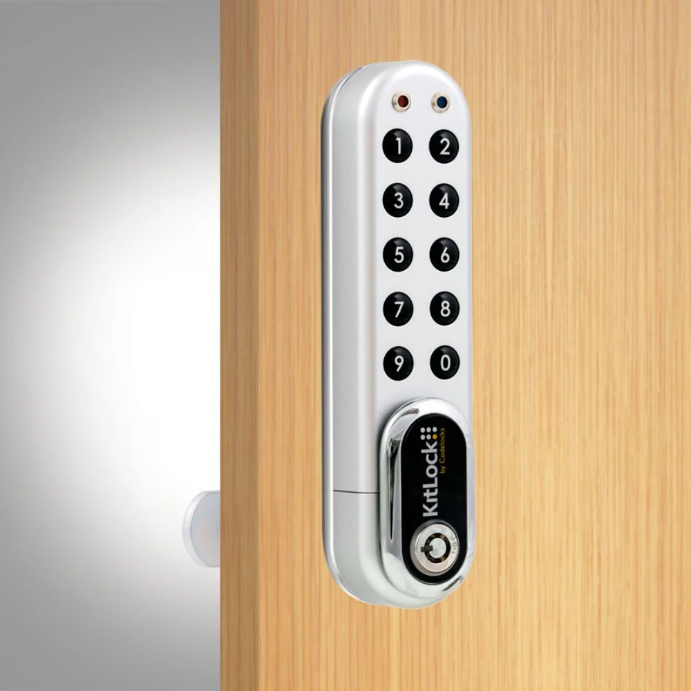 D&D Technologies CodeLocks KL1000 G3 KitLock Locker Lock - Silver Chrome