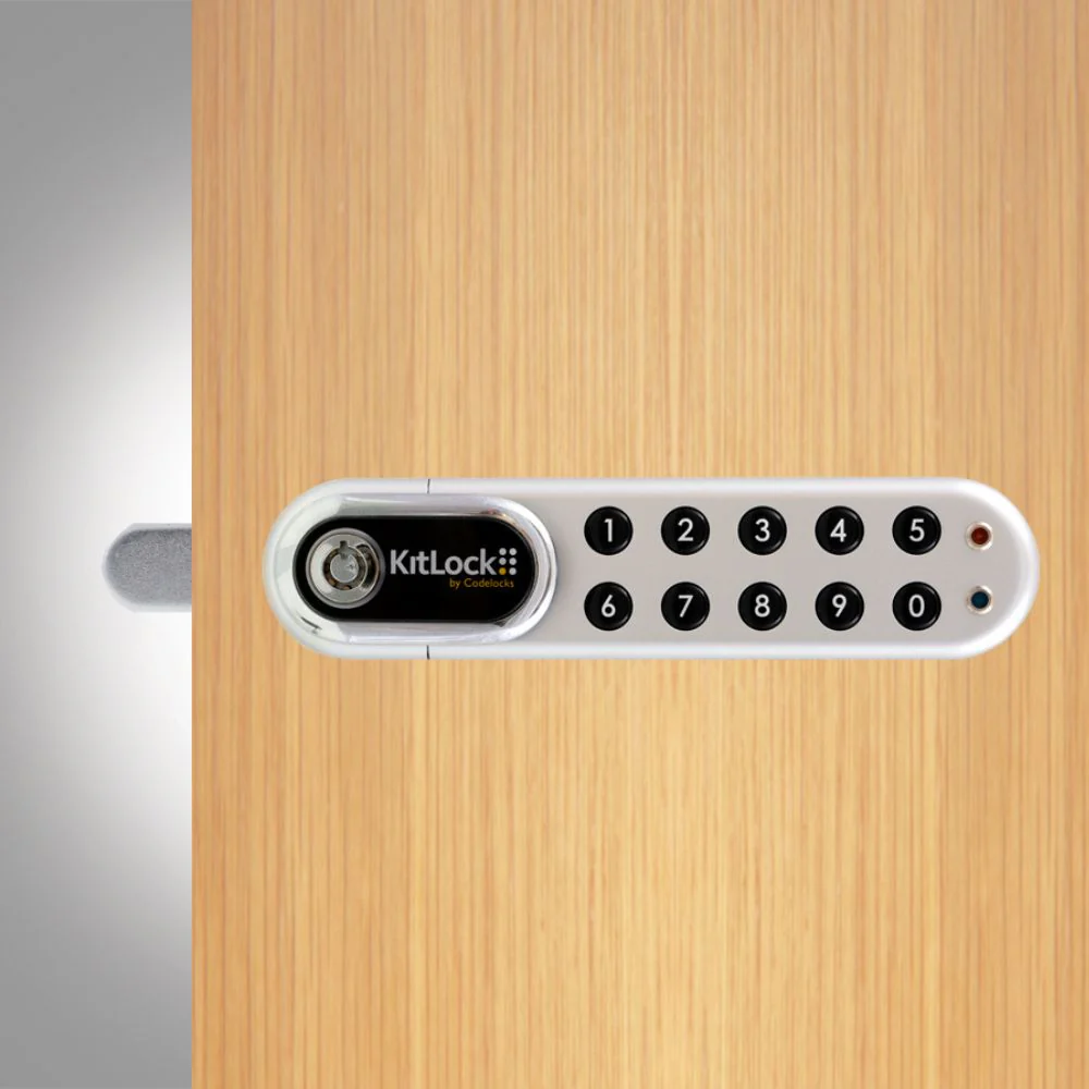 D&D Technologies CodeLocks KL1000 G3 KitLock Locker Lock - Silver Chrome - Image 2