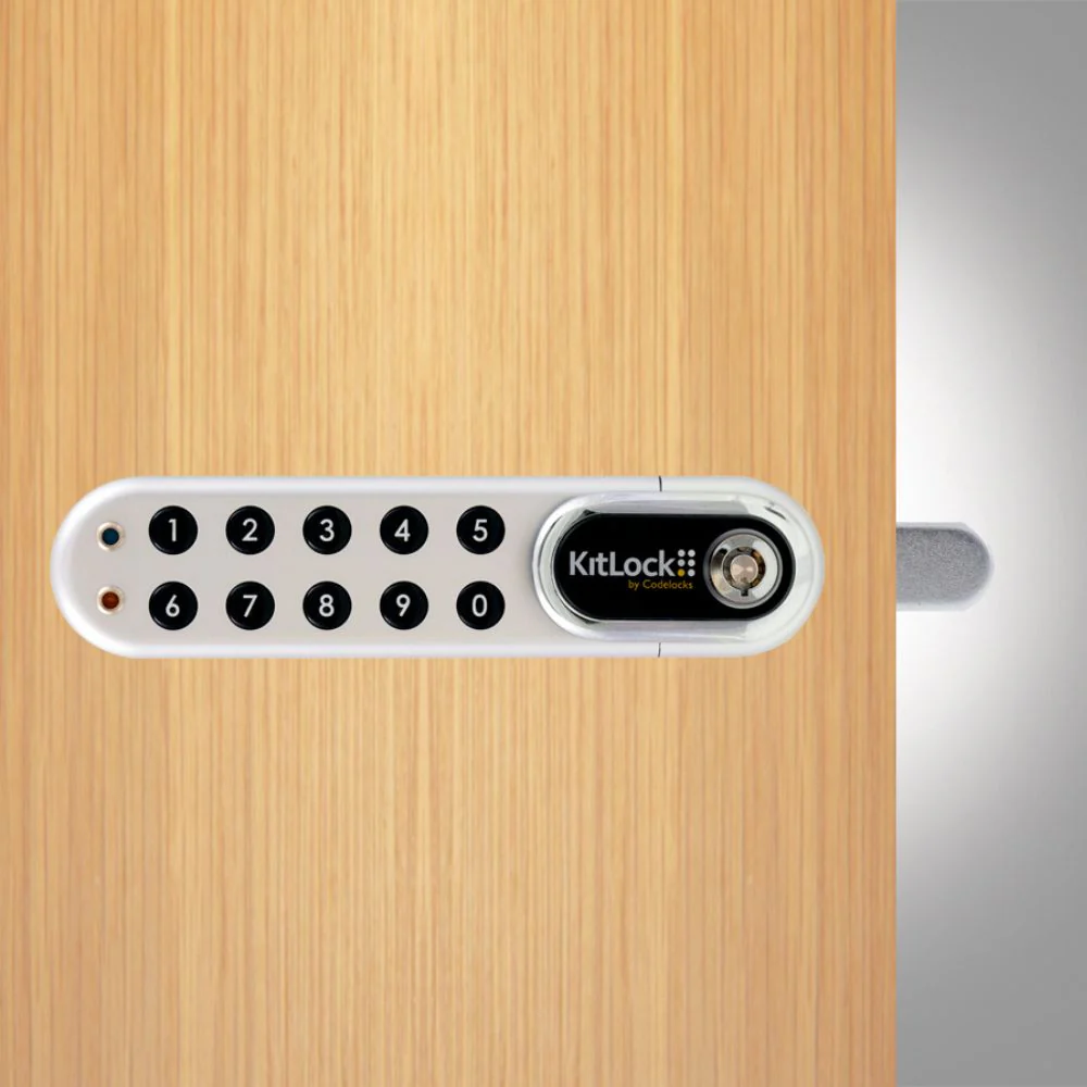 D&D Technologies CodeLocks KL1000 G3 KitLock Locker Lock - Silver Chrome - Image 3