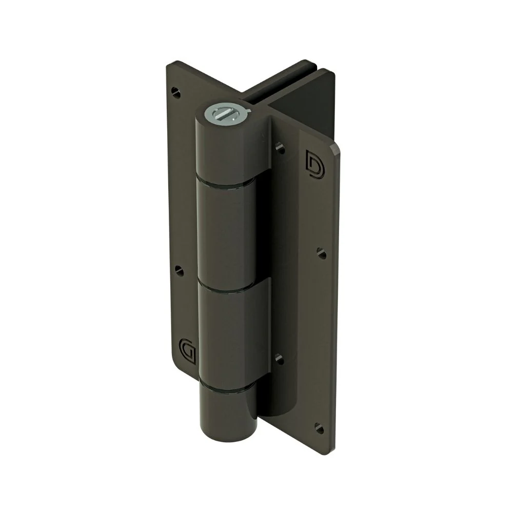 D&D Technologies KwikFit Aluminum Post-to-Gate Side Fixing Legs Self-Closing Hinge (Bronze) | DND-KF3L2BR - Image 2