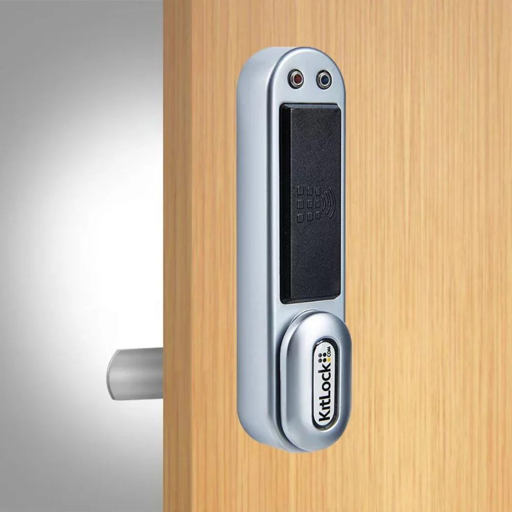 D&D Technologies CodeLocks KL1000 RFID Kitlock Locker Lock - Silver Gray | DND-DDKL1000RFIDSG