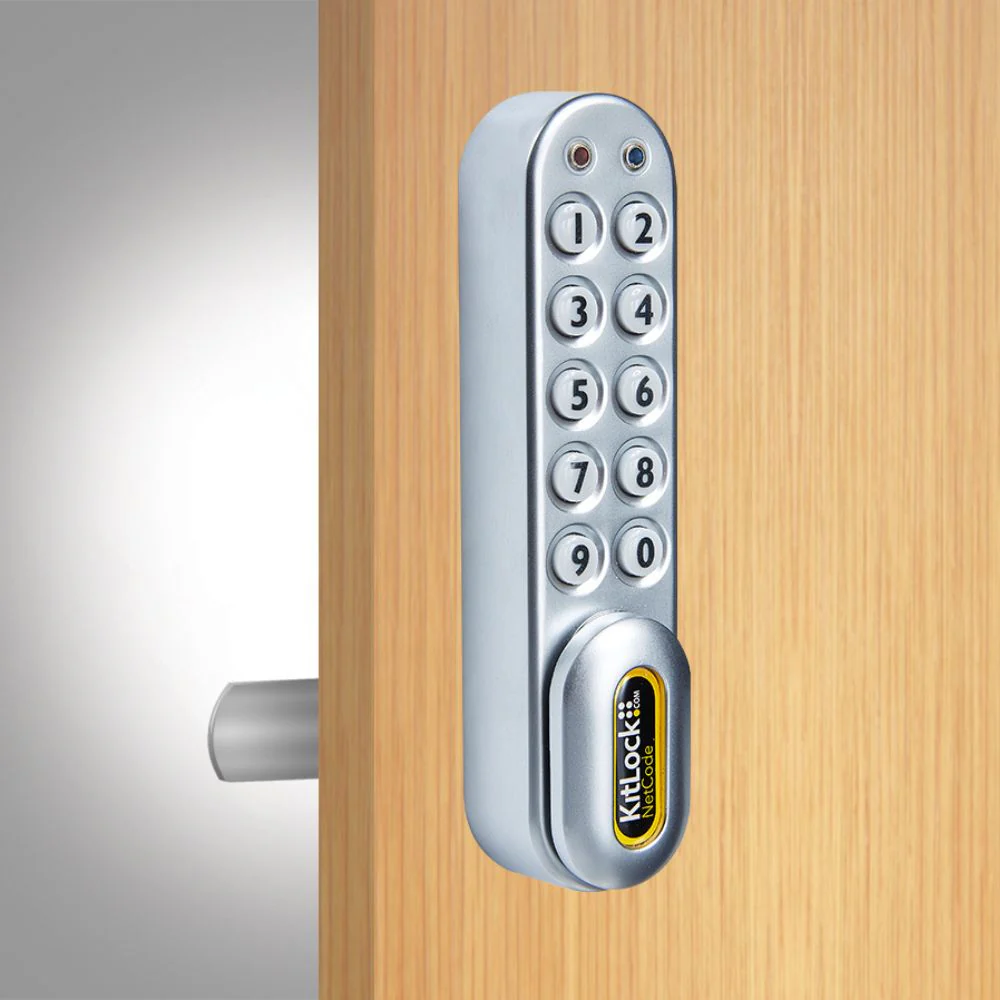D&D Technologies CodeLocks KL1000 NetCode® KitLock Locker Lock - Silver Gray | DND-DDKL1000NCSG
