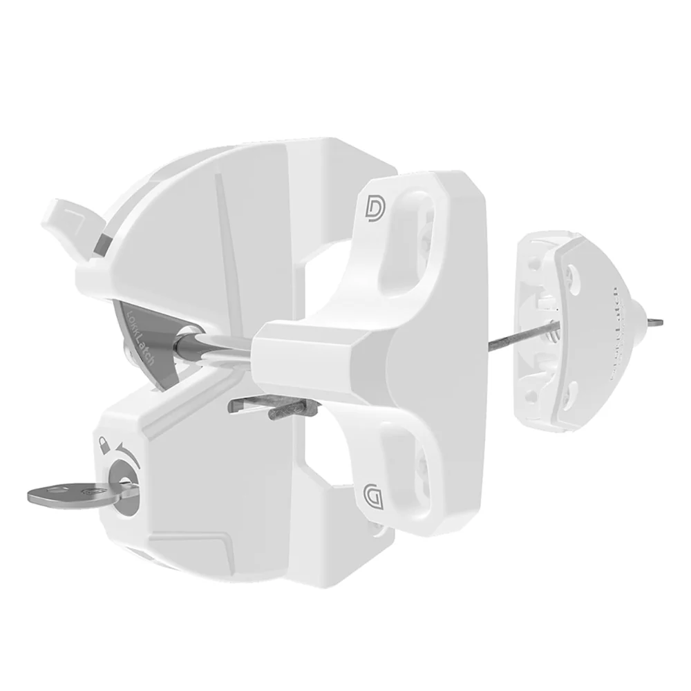 D&D Technologies LL3ABLW LokkLatch Series 3 with EAB (White) | DND-LL3ABLW - Image 2