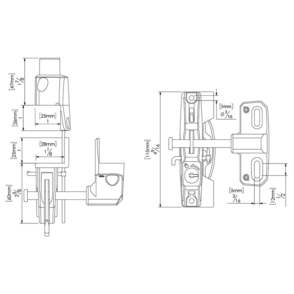 D&D Technologies LL3ABLW LokkLatch Series 3 with EAB (White) | DND-LL3ABLW - Image 3