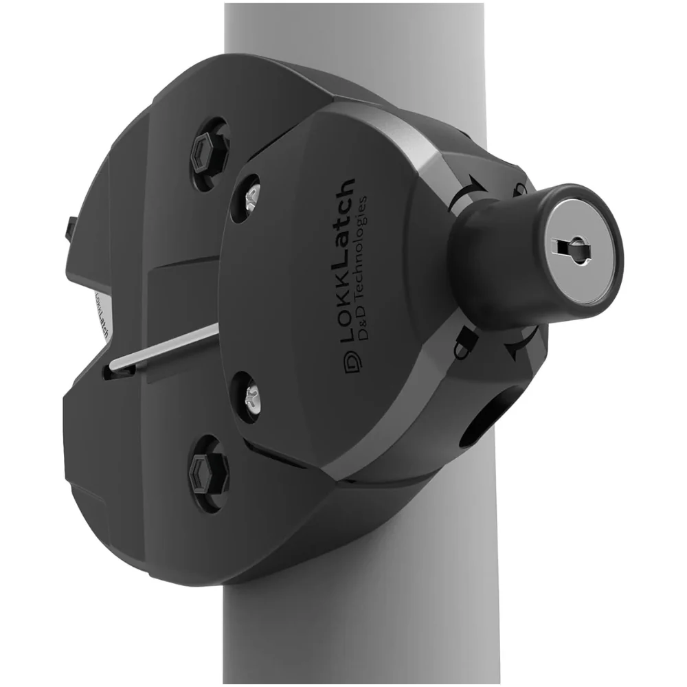 D&D Technologies LL3ABRND LokkLatch Series 3 Round Post Latch with EAB | DND-LL3ABRND - Image 2