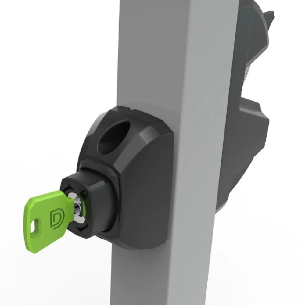 D&D Technologies LokkLatch Plus Locking Privacy Gate Gravity Latch Keyed-Different (Black) | DND-LL3PWD - Image 2