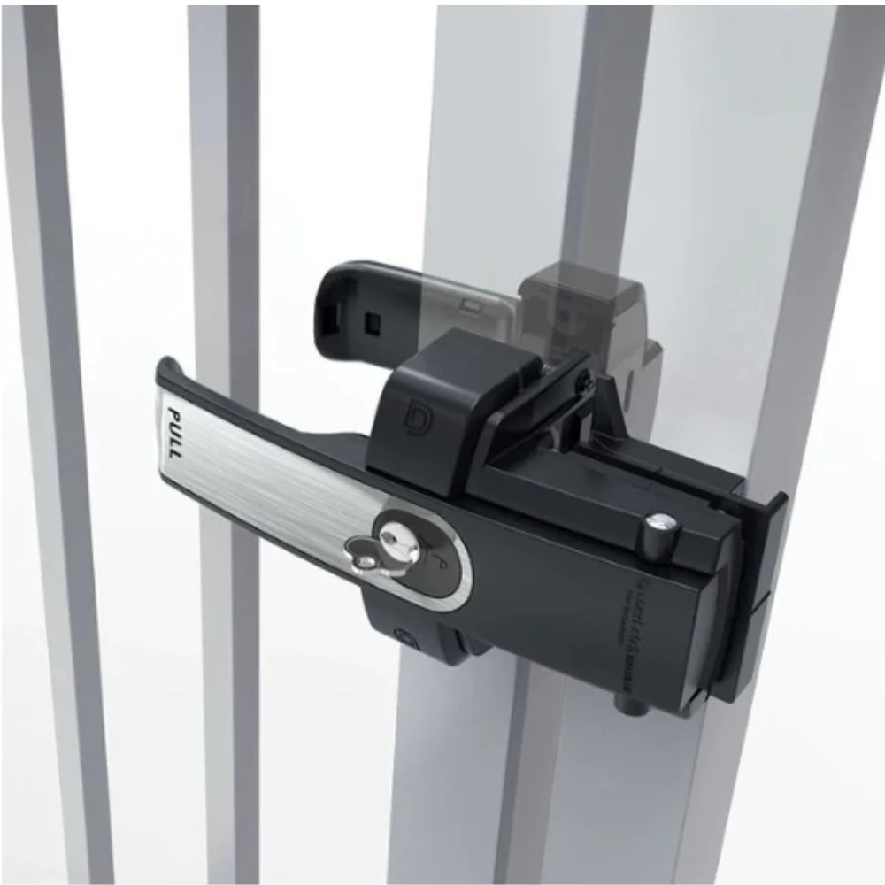 D&D Technologies LokkLatch Magnetic Black + Brushed Trim Keyed Alike Gate Lock | DND-LLMKAST - Image 2